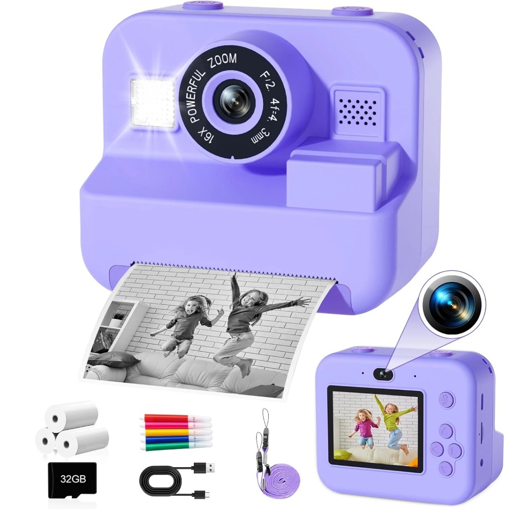Kids Education Images - Educational Thermal Instant Print Camera With