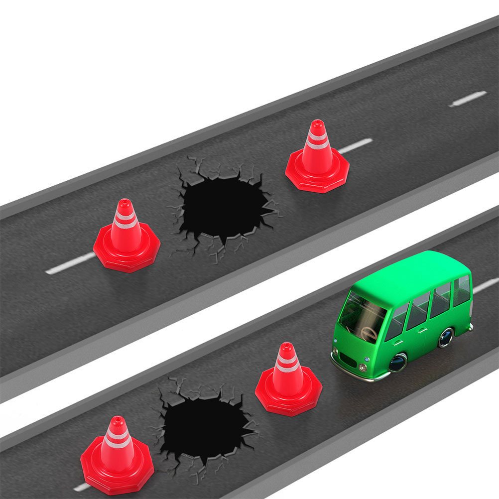 Kids Education And You - 24Pcs Mini Traffic Cones Red PP