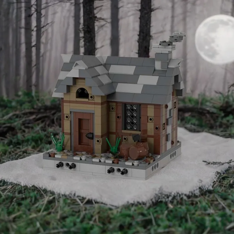 Kids Education Login - 594PCS MOC DIY Medieval Log Cabin