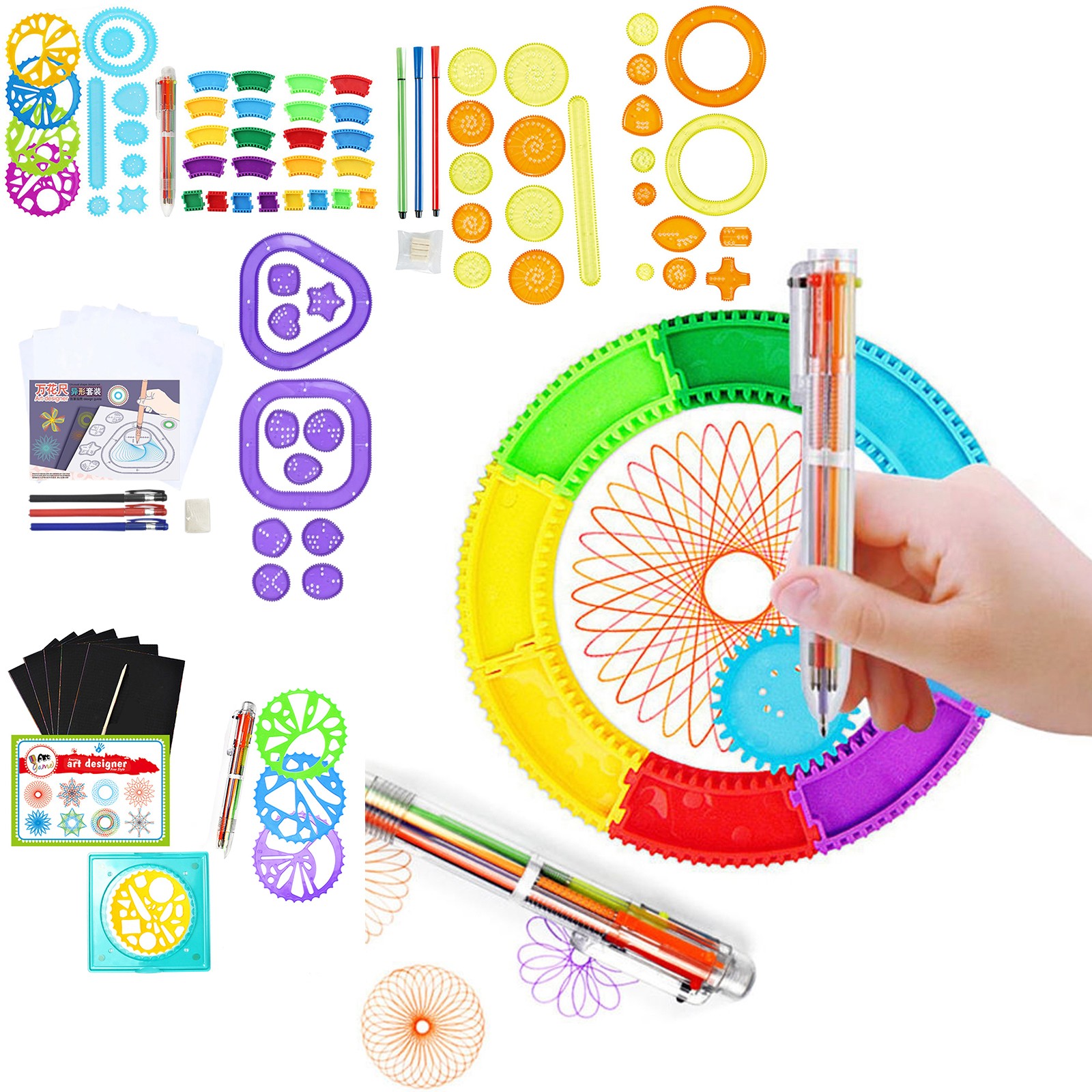 Colorful Spirograph Set Kids M - Kids Education Gift review and price
