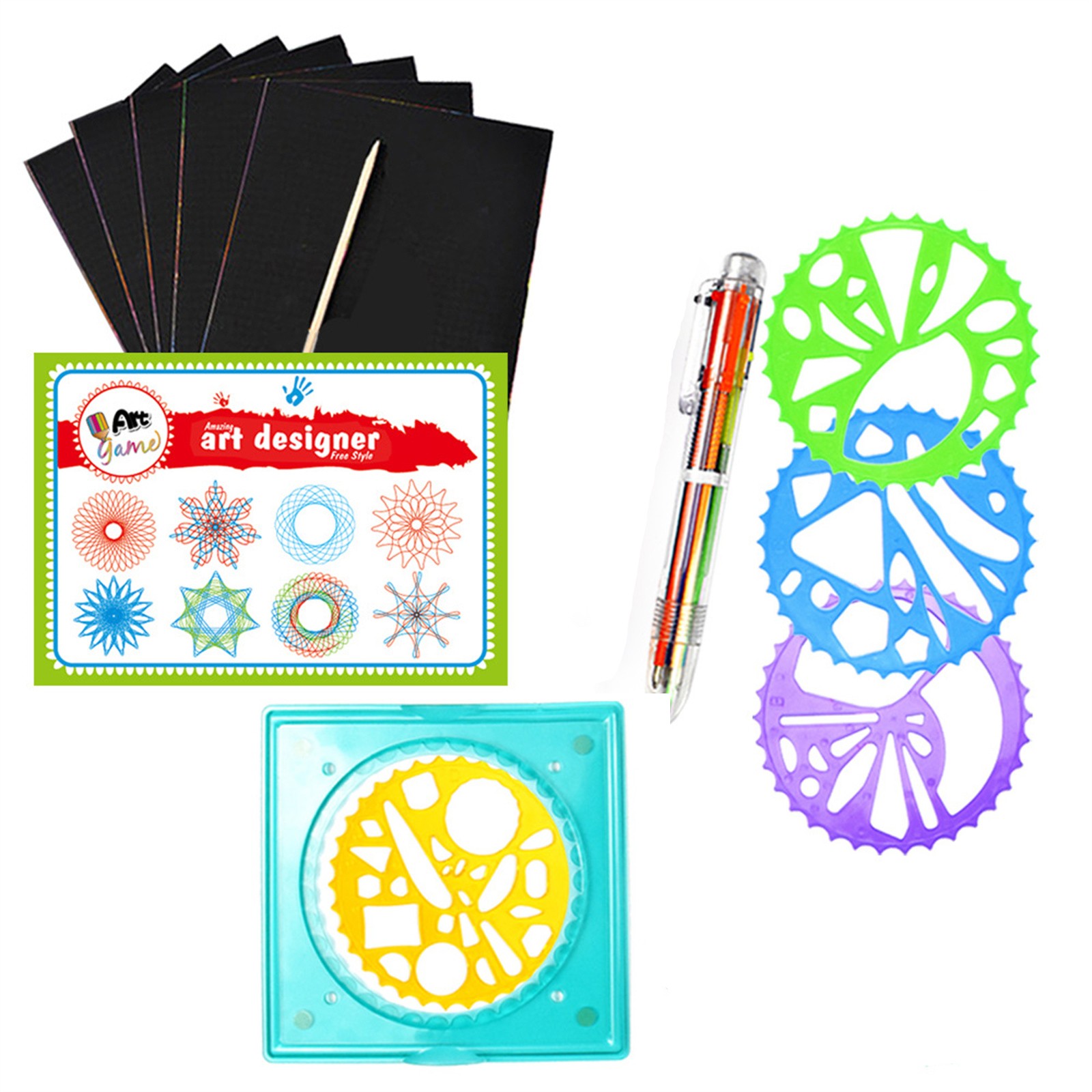 Colorful Spirograph Set Kids M - Kids Education Gift review and price