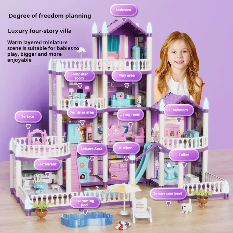 DIY Doll Houses Girls Castle A - Kids Education Images review and price
