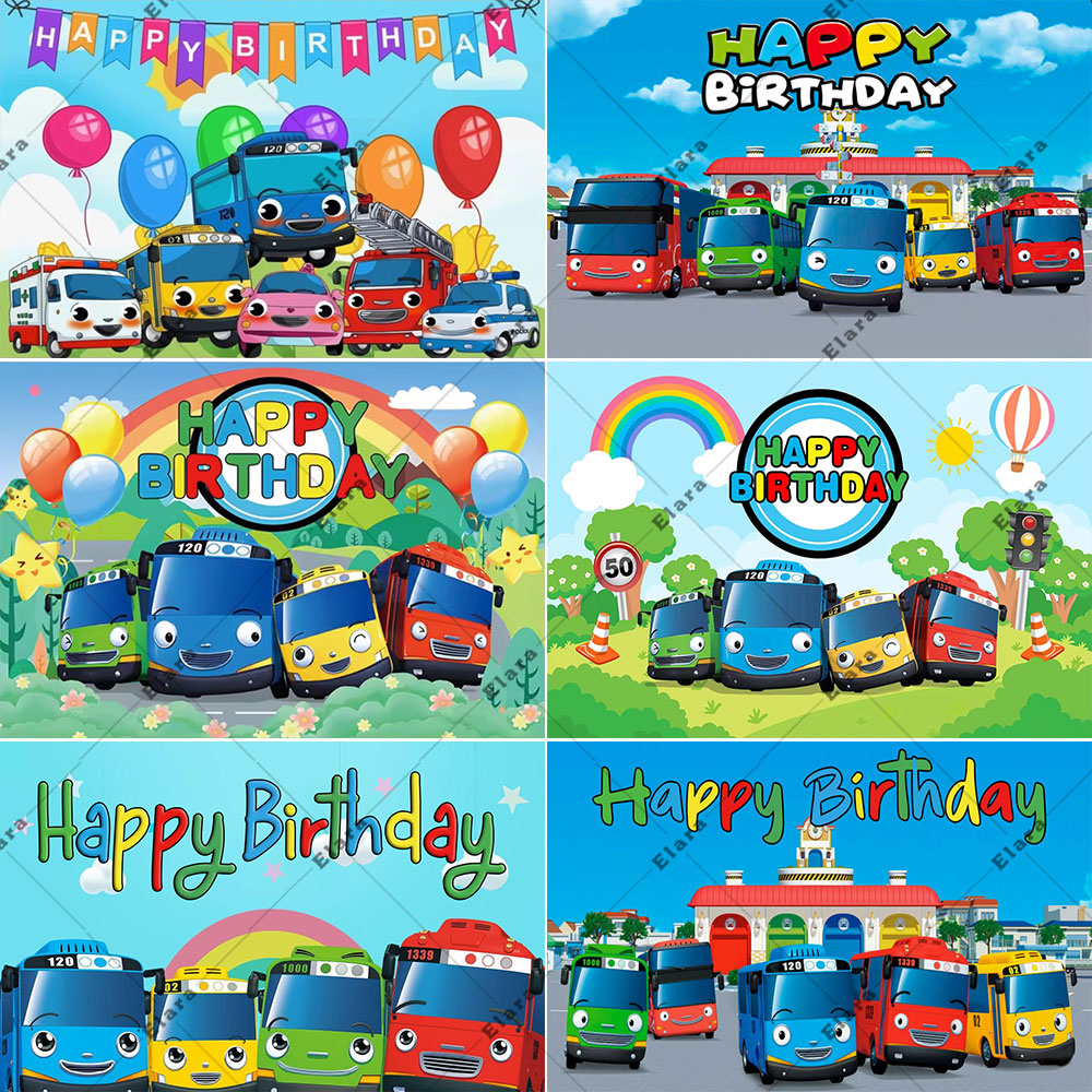 Cartoon Anime The Little Bus K - Kids Education Background review and price
