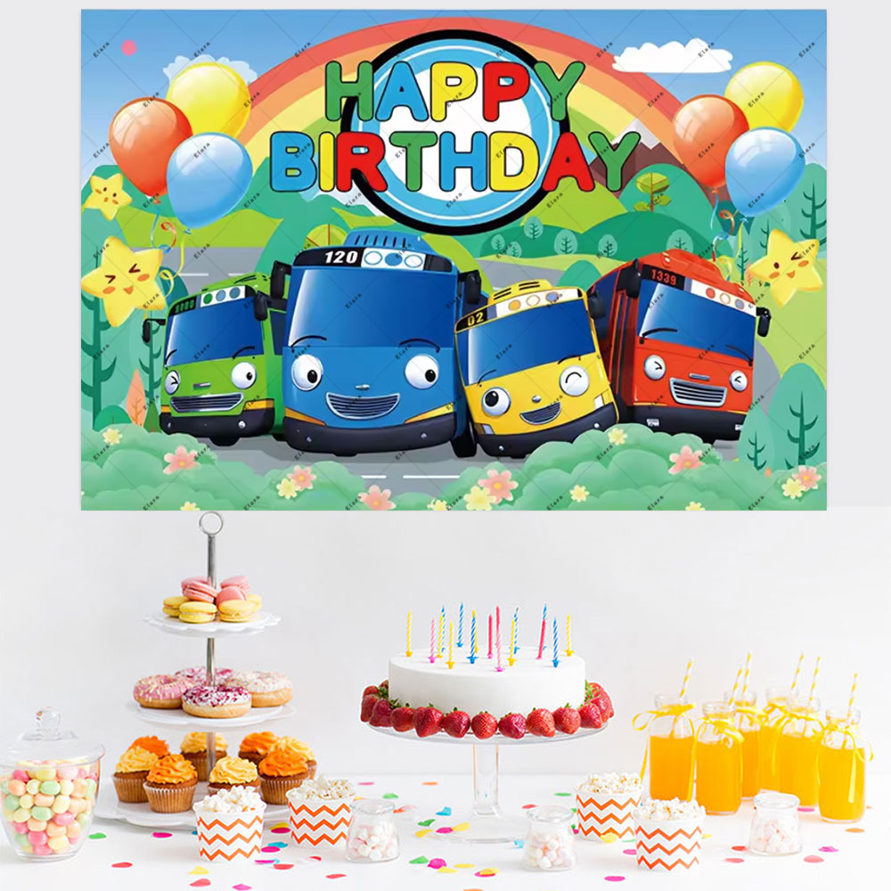 Cartoon Anime The Little Bus K - Kids Education Background review and price
