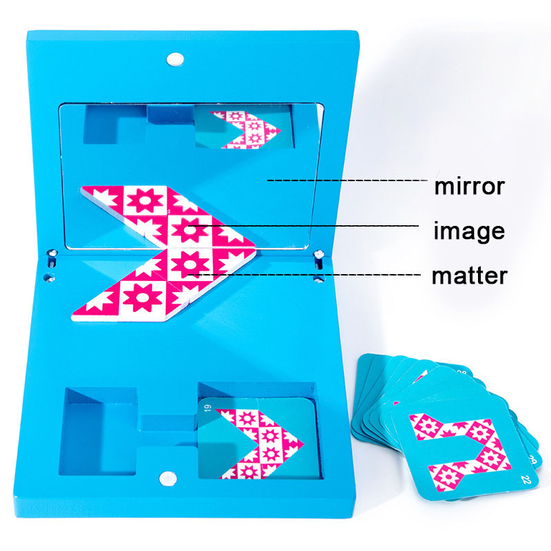 Mirror Image Puzzle Wooden Jig - Kids Education Images review and price