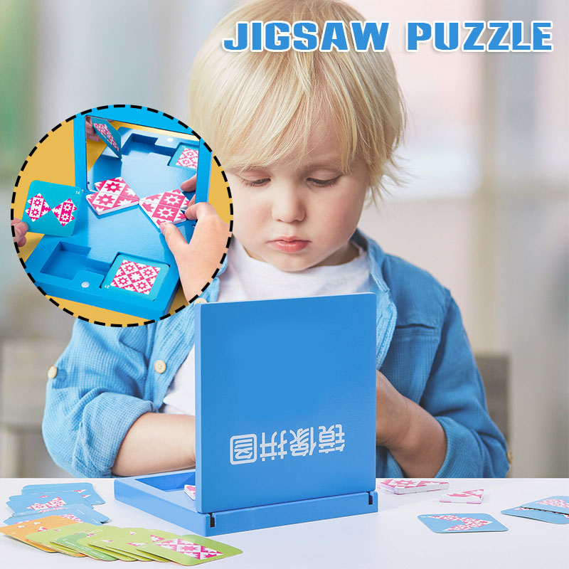 Mirror Image Puzzle Wooden Jig - Kids Education Images review and price