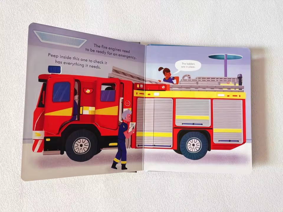 Usborne Peep Inside How A Fire - Kids Education And You review and price