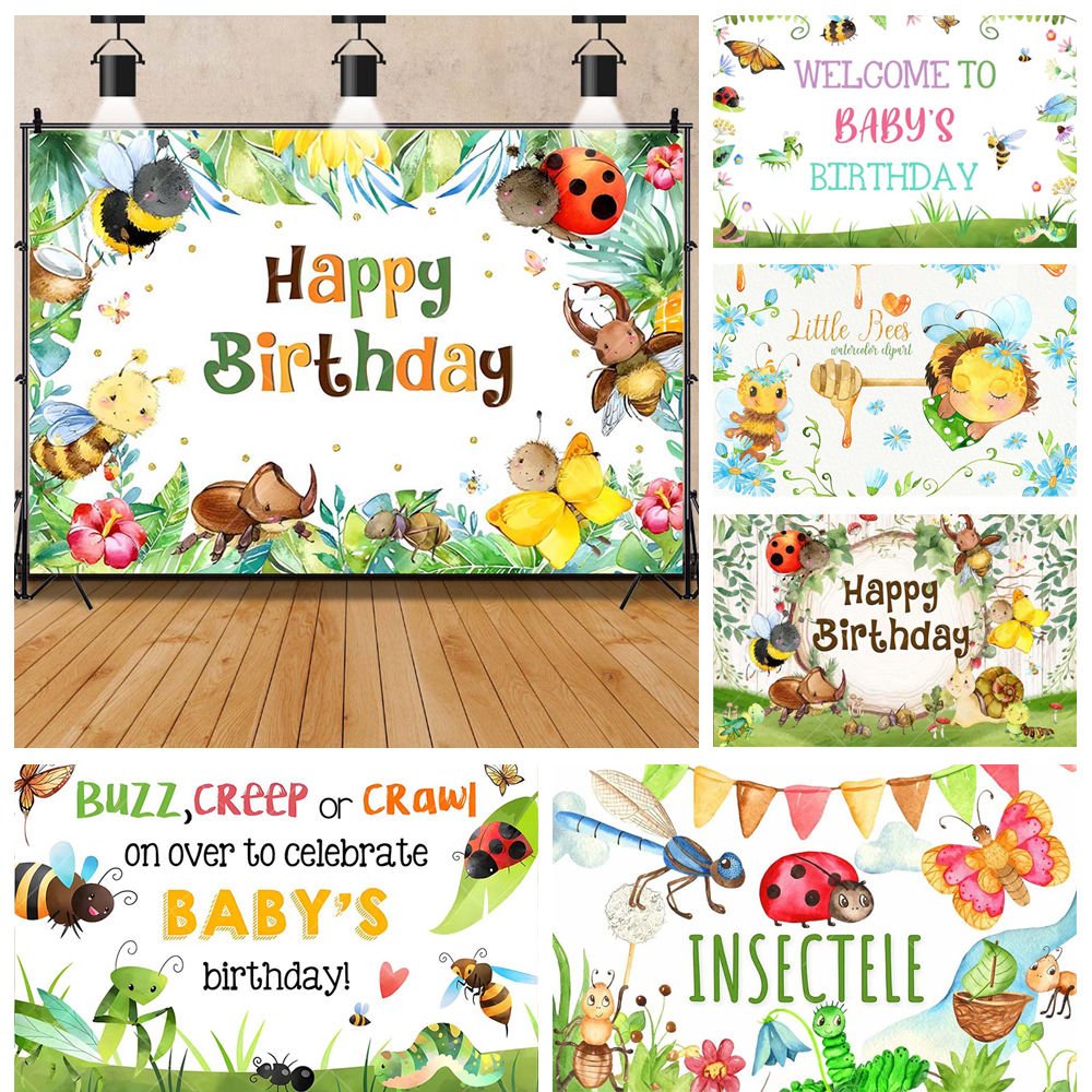 Cartoon Insect Party Early Edu - Kids Education Background review and price