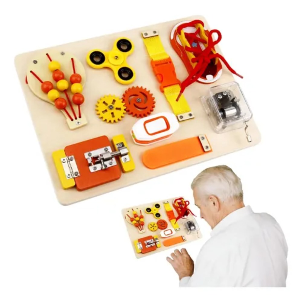 Montessori Wooden Busy Board T - Kids Education Gift review and price