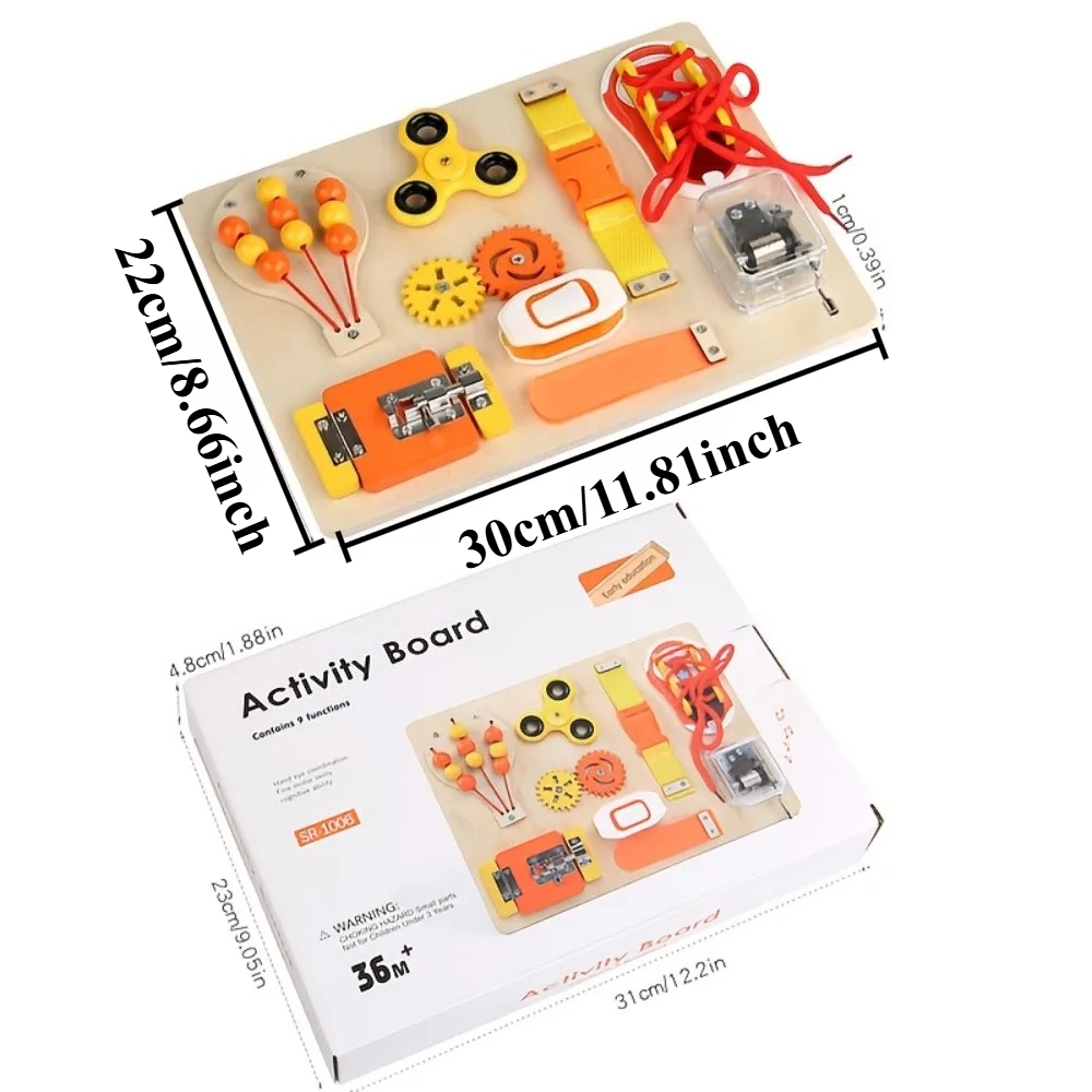 Montessori Wooden Busy Board T - Kids Education Gift review and price