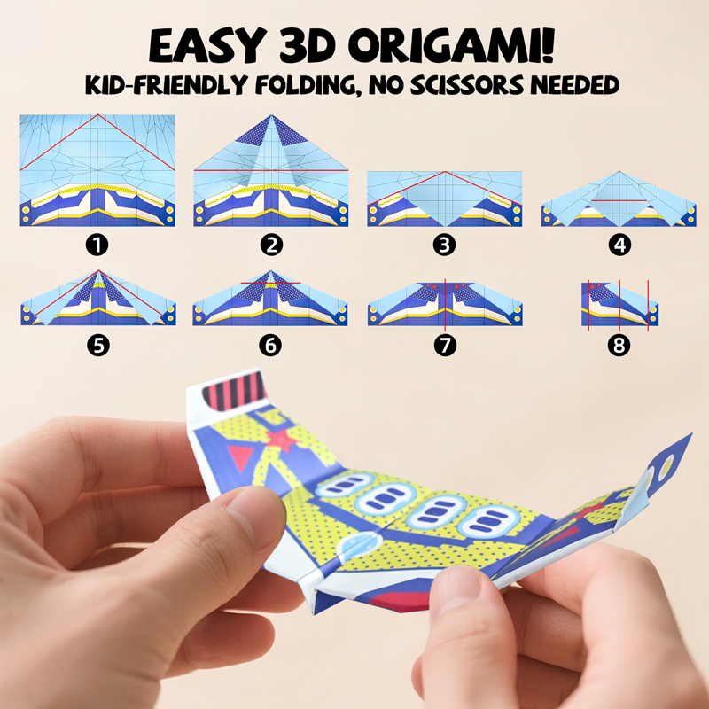 36 Sheets Paper Airplane Origa - Kids Education Gift review and price