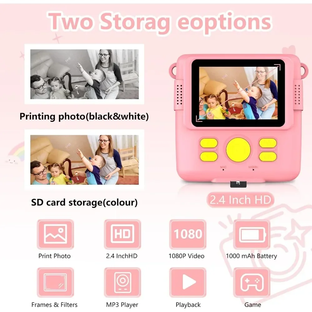 Instant Print Camera for Kids, - Kids Education Images review and price