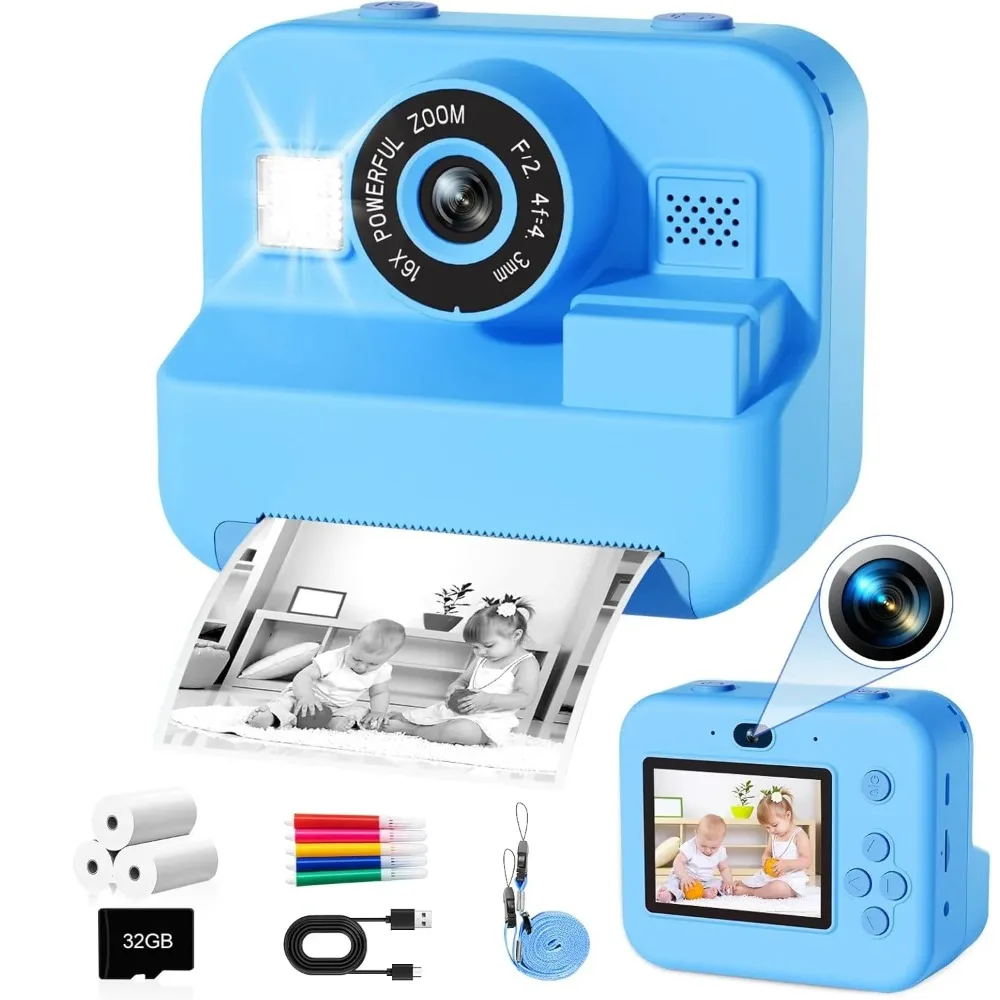 Kids Camera Instant Print 32G  - Kids Education Images review and price