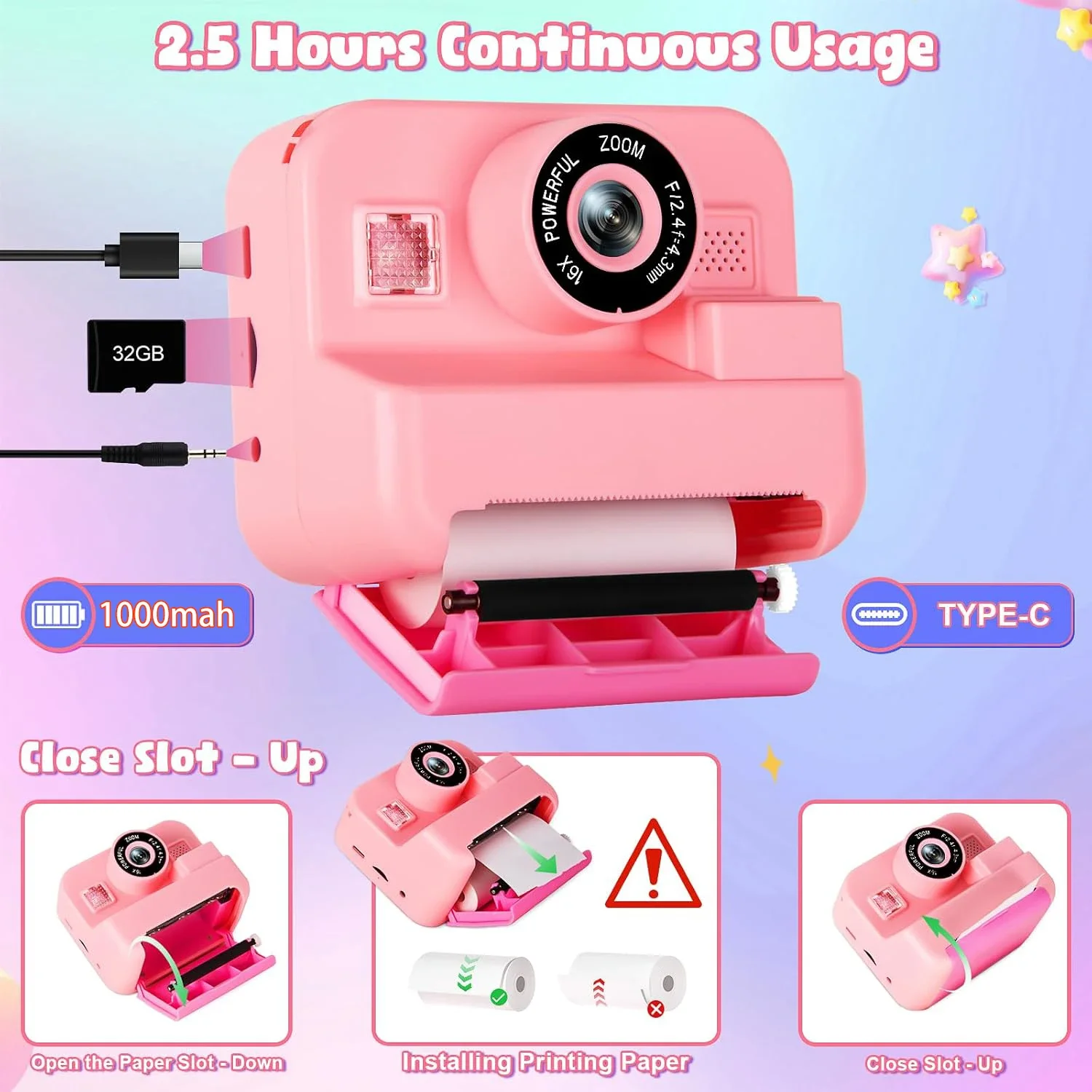 Digital Children Camera, Insta - Kids Education Images review and price