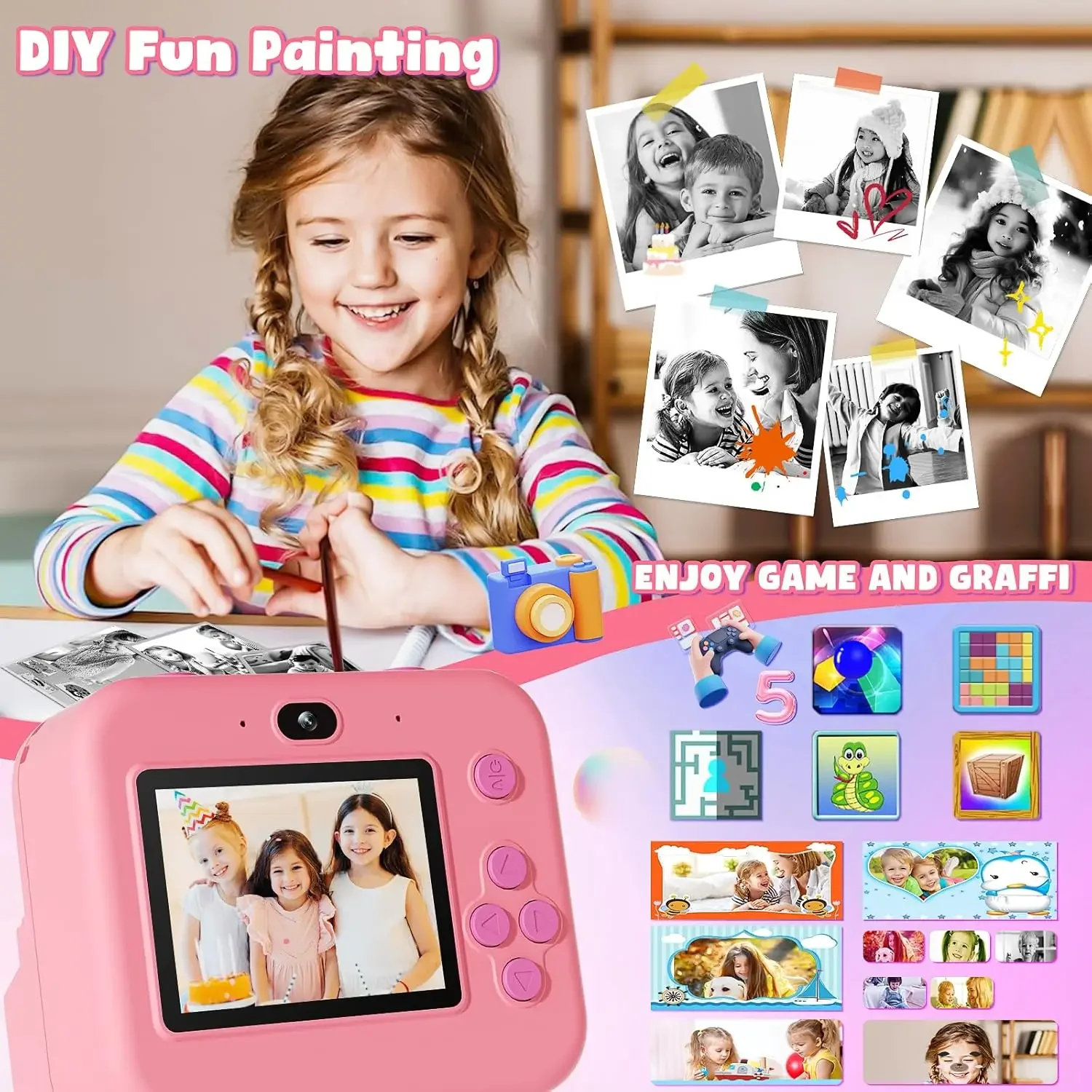 Digital Children Camera, Insta - Kids Education Images review and price