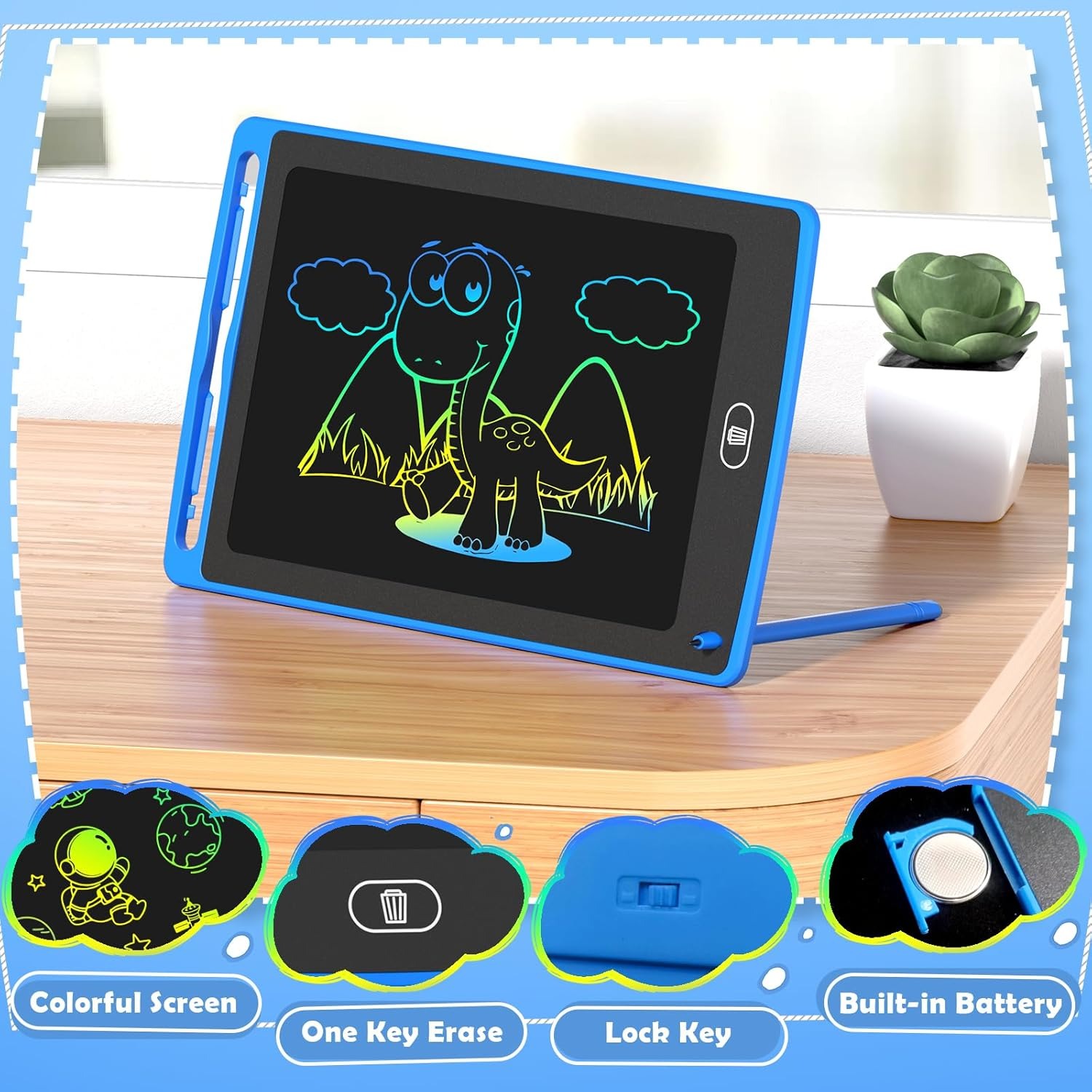 Pack LCD Writing Tablet for Ki - Kids Education Gift review and price