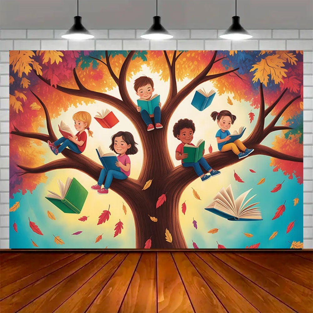 World Autumn Reading Day Party - Kids Education Background review and price