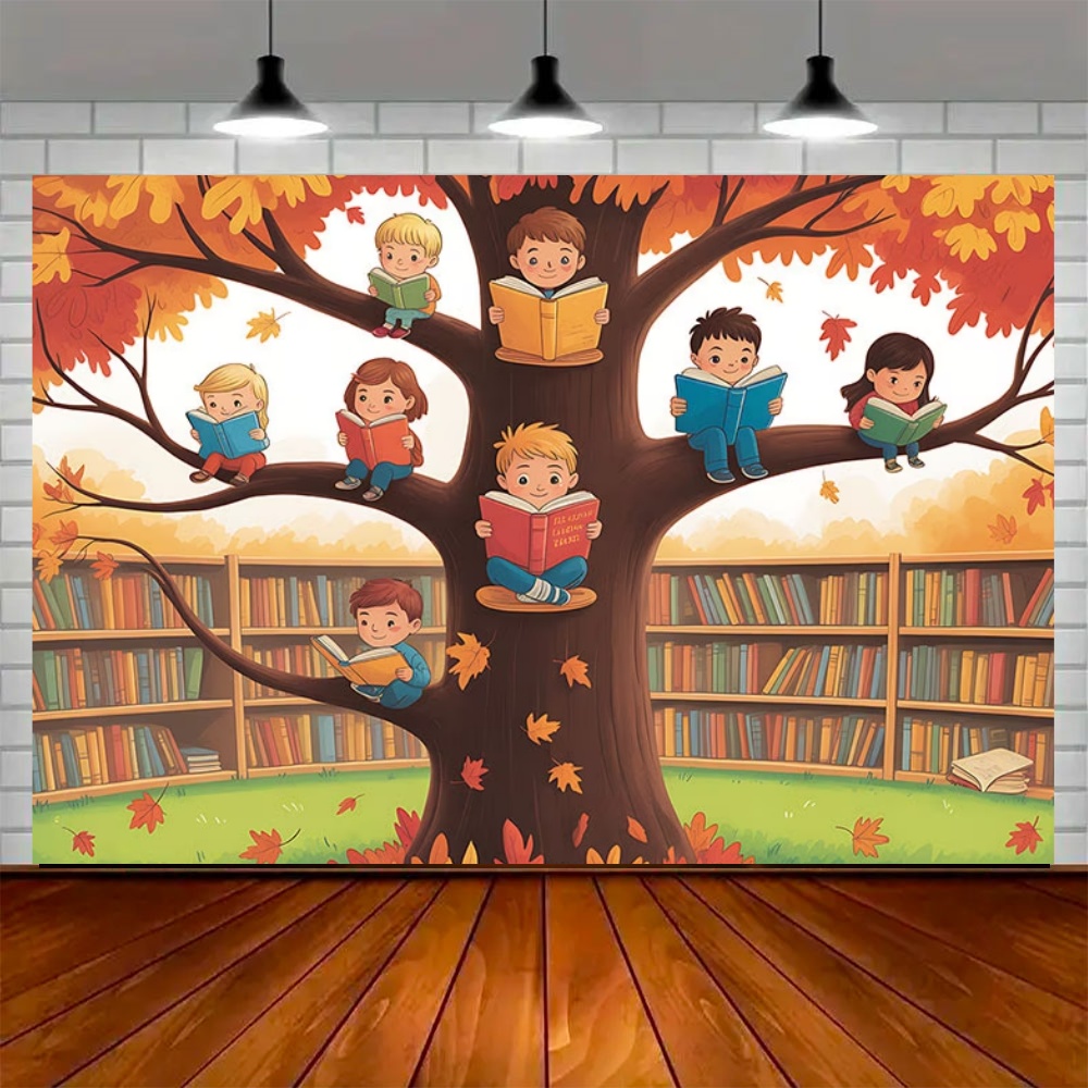 World Autumn Reading Day Party - Kids Education Background review and price